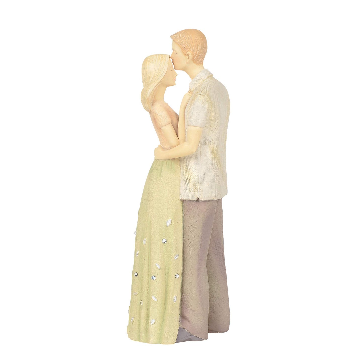 Enesco Foundations Sealed with a Kiss Figurine, 5.5 Inch, Multicolor