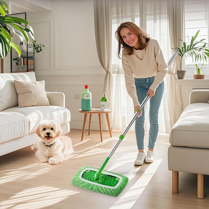 6 Pack Reusable Microfiber Mop Pads Compatible