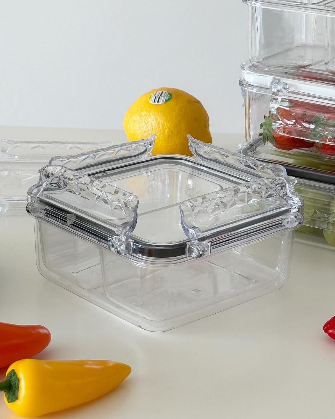 gotman Airtight Food Storage Container with Lid (50.7oz) Leak-Proof Lunch Box | BPA-Free | Meal Prep | Microwave, Freezer and Dishwasher Safe | Kitchen Fridge Organizer Boxes | Fresher Food