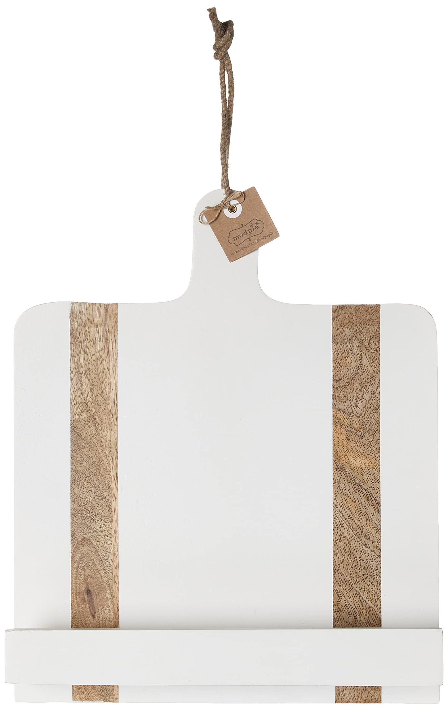 White Wood Cookbook Holder