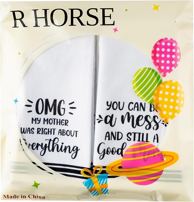 R HORSE Funny Kitchen Dish Towels