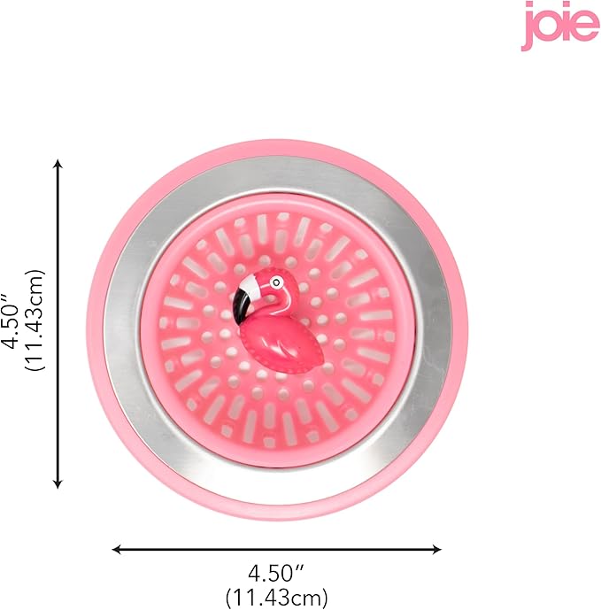 Joie Flamingo Kitchen Sink Strainer Basket, Fits All Standard Sinks, Stainless