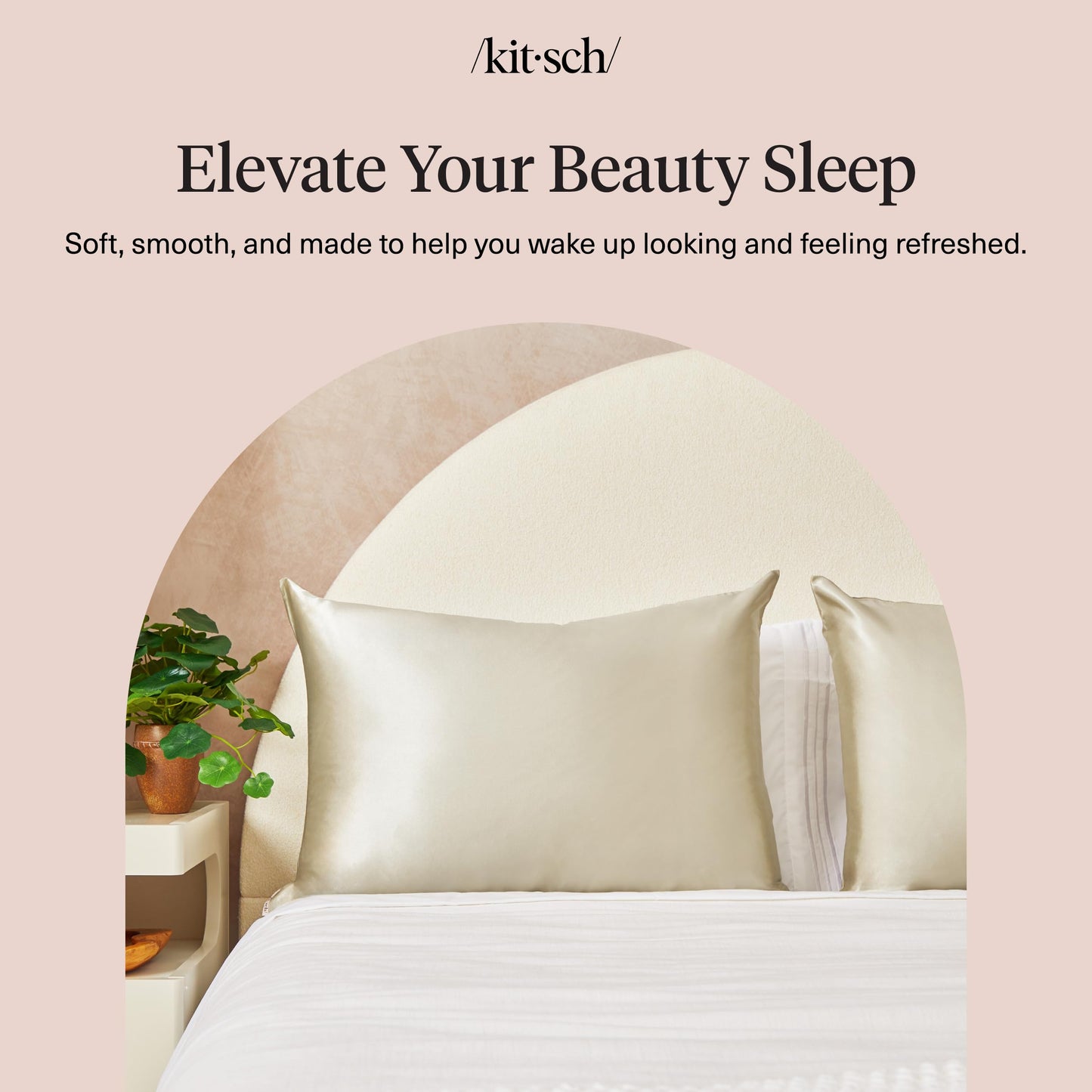 Kitsch Satin Pillowcase with Zipper for Hair & Skin - Softer Than Silk Pillow Cases, Smooth Cooling Satin Pillow Case, Wrinkle-Free, Machine Washable - Pillow Cases Standard Size (19x26) - Sage