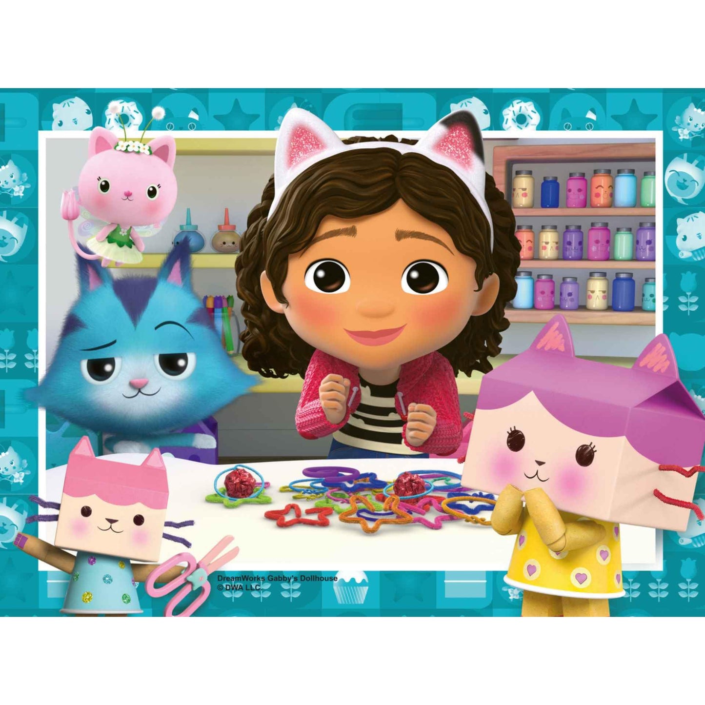 Ravensburger Gabby’s Dollhouse Jigsaw Puzzles for Kids Age 3 Years Up - 4 in a Box (12, 16, 20, 24 Pieces) - Educational Toys for Toddlers