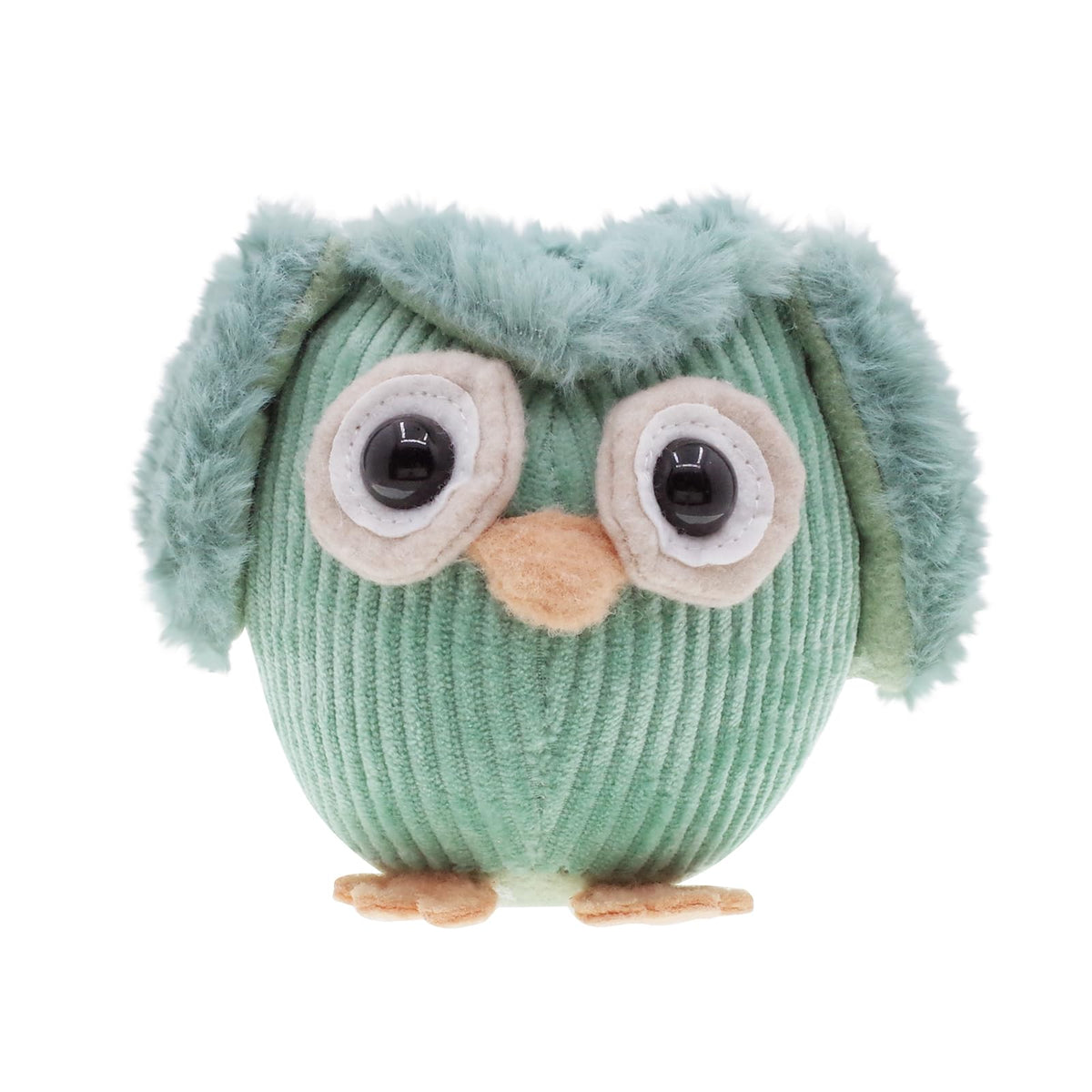 Etistta 3PCS Owl Plush for Home Decor 5 inch, See No Evil Hear No Evil Speak No Evil Owl Gifts for Women Bedroom Bird Christmas Decoration (Green)