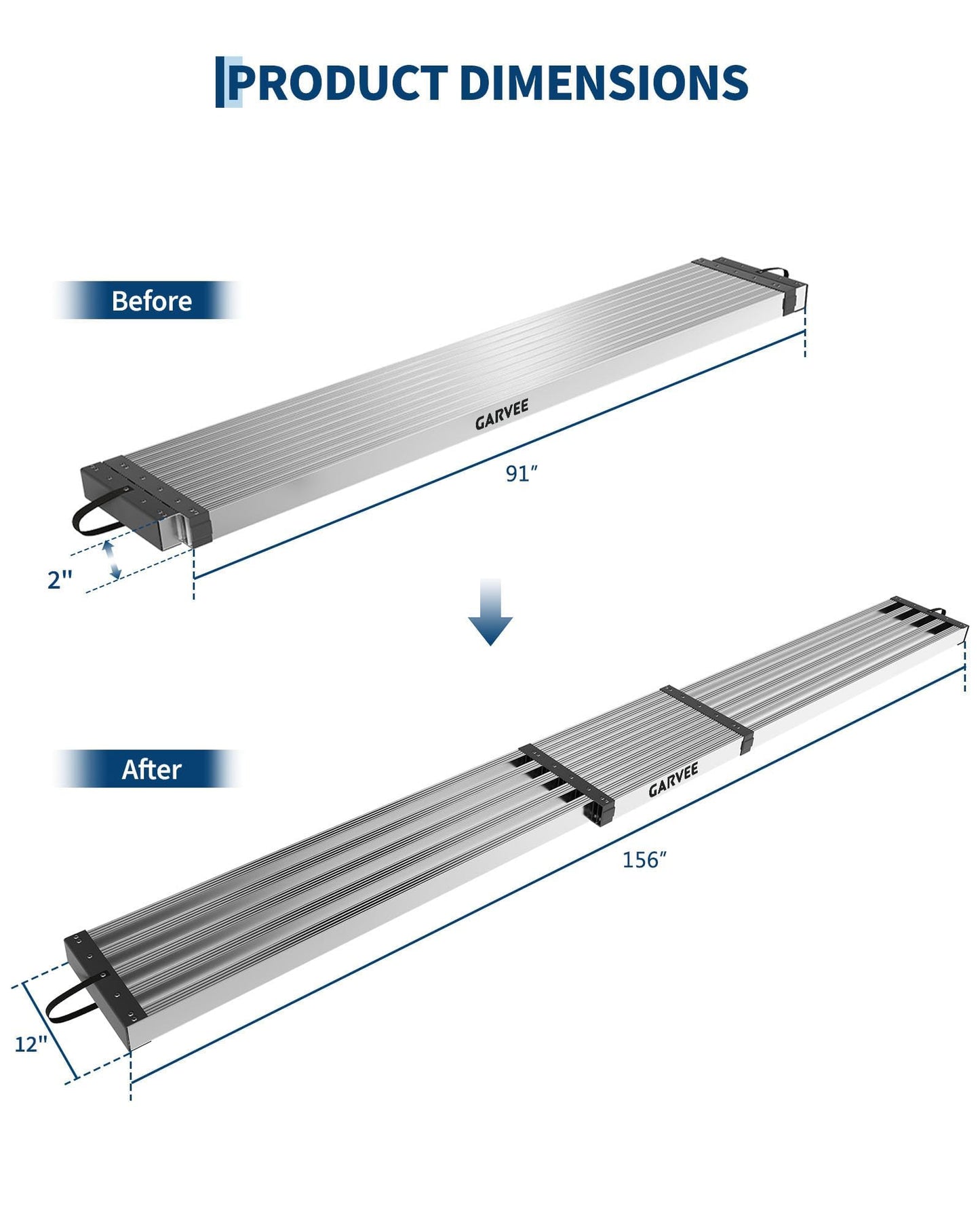 COZONY Aluminum Telescoping Work Plank - 8-13FT Extension Scaffold Platform - Heavy-Duty, Anti-Slip Surface, 440lbs Capacity - Portable Ladder Accessory for Indoor & Outdoor Use - Includes Bonus