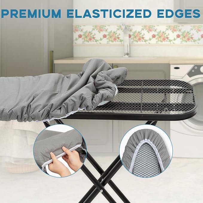 Ironing Board Cover and Pad 15x54, Full Size Extra Thick Padded Iron Board Cover
