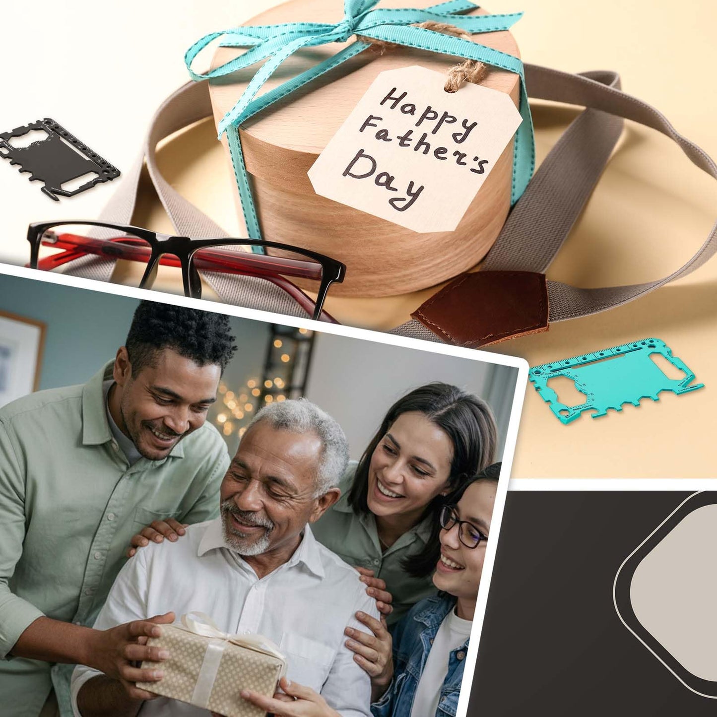 Otoolling 30 Pcs Fathers Day Church Gifts Bulk Man of God Gift Bulk Credit Card Wallet Multitool 46 in 1 Metal Stainless Steel Survival Pocket Tool Multipurpose with Bible Verse for Father