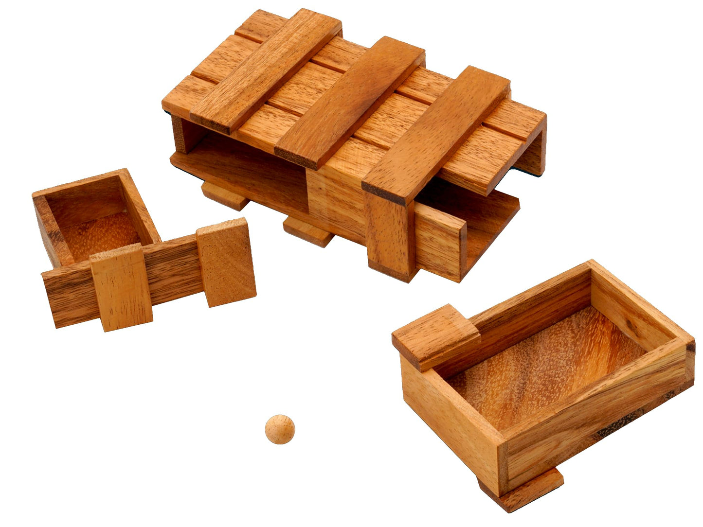 BSIRI Wooden Secret Money Puzzle Box Brain Teaser with Hidden Compartments Ideal Jewelry Stash 3D Lock Gift Card Wood Stash Holder for Cash Gifts Storage for Kids and Adults Double Magic Puzzles Boxes