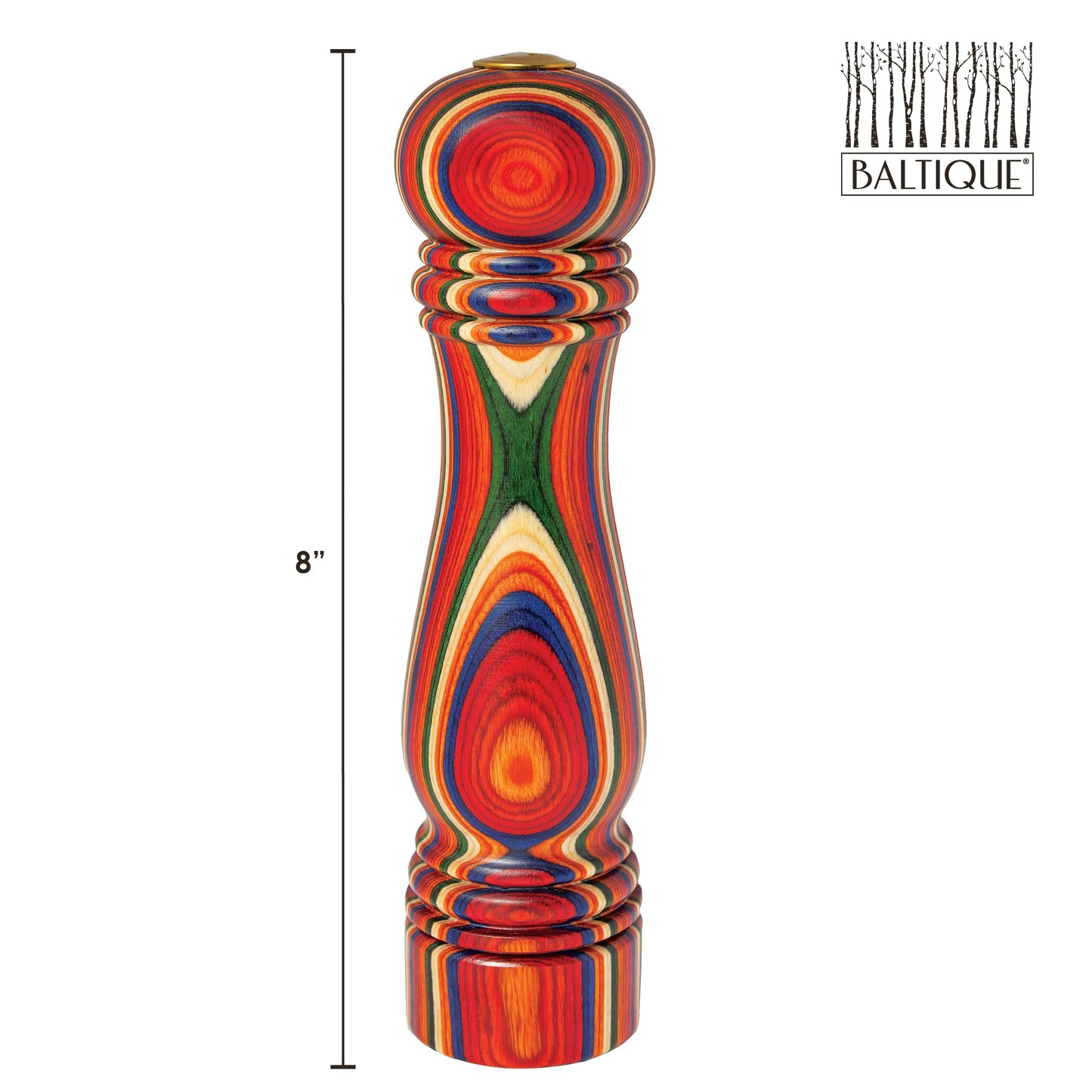 Totally Bamboo Baltique Marrakesh Collection Refillable Salt Shaker, 8" High