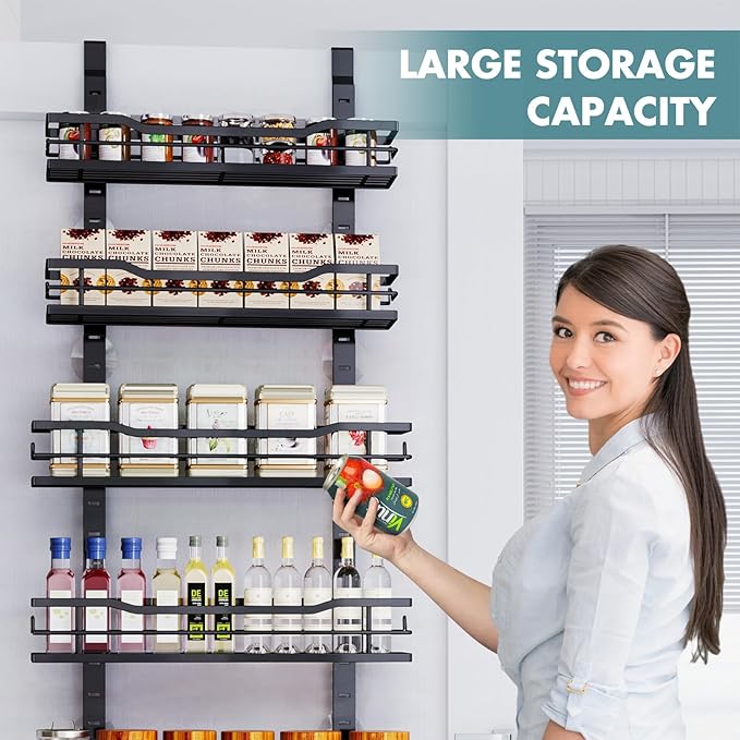 Over The Door Pantry Organizer,6-Tier Over The Door Organizer