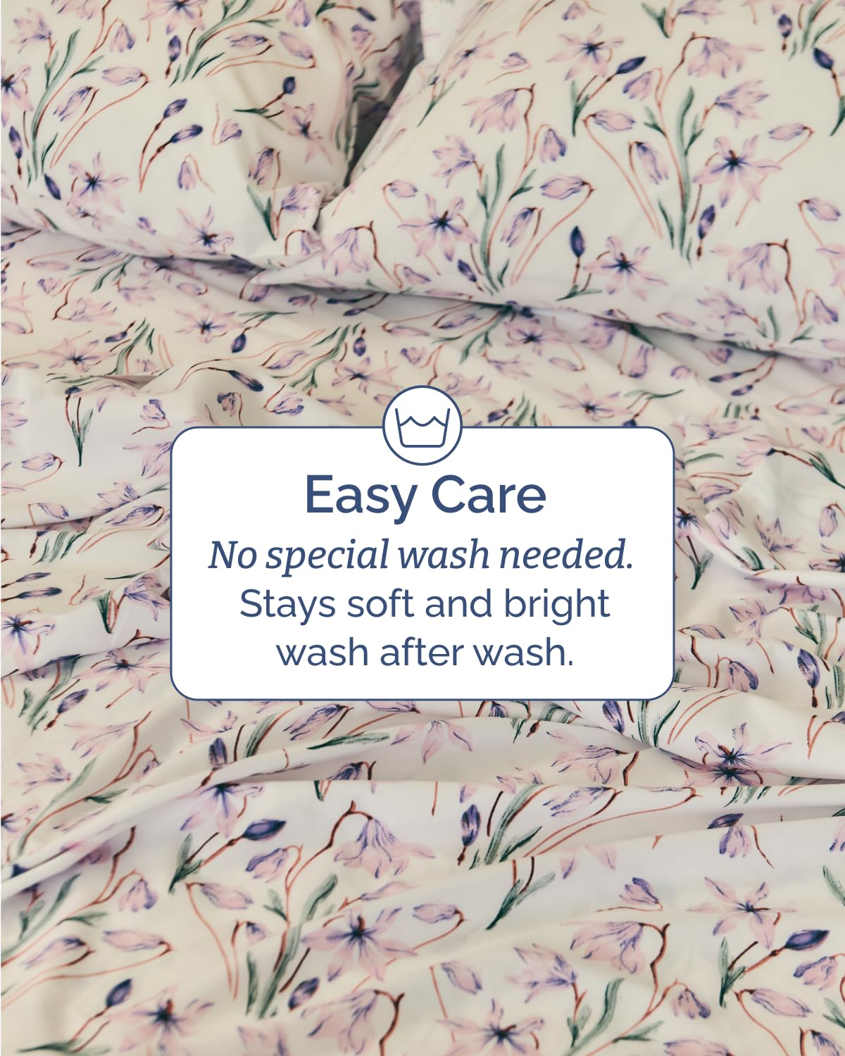 Floral Sheets - Pink Floral Bed Sheet Set - 1 Flat & 1 Fitted & 2 Pillowcases w/ Deep Pockets - Comfy, Wrinkle & Fade Free - Boho Botanical Bedding - Ultra-Soft, Breathable & Cooling - Full Size Set