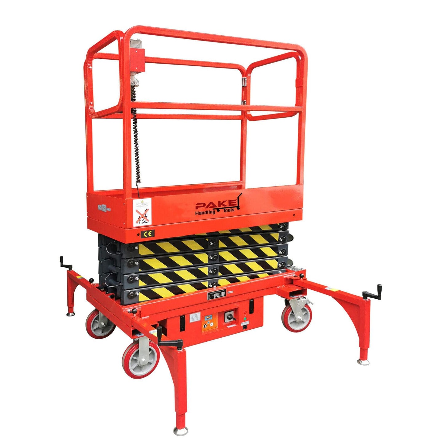 Pake Handling Tools 19 FEET MAX Lift Electric Scissor Lift Man Lift 660 lb Cap.