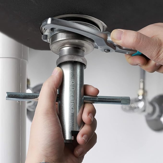 DURATECH Sink Strainer Lock Nut Wrench, Adjustable up to 4-3⁄4" Capacity