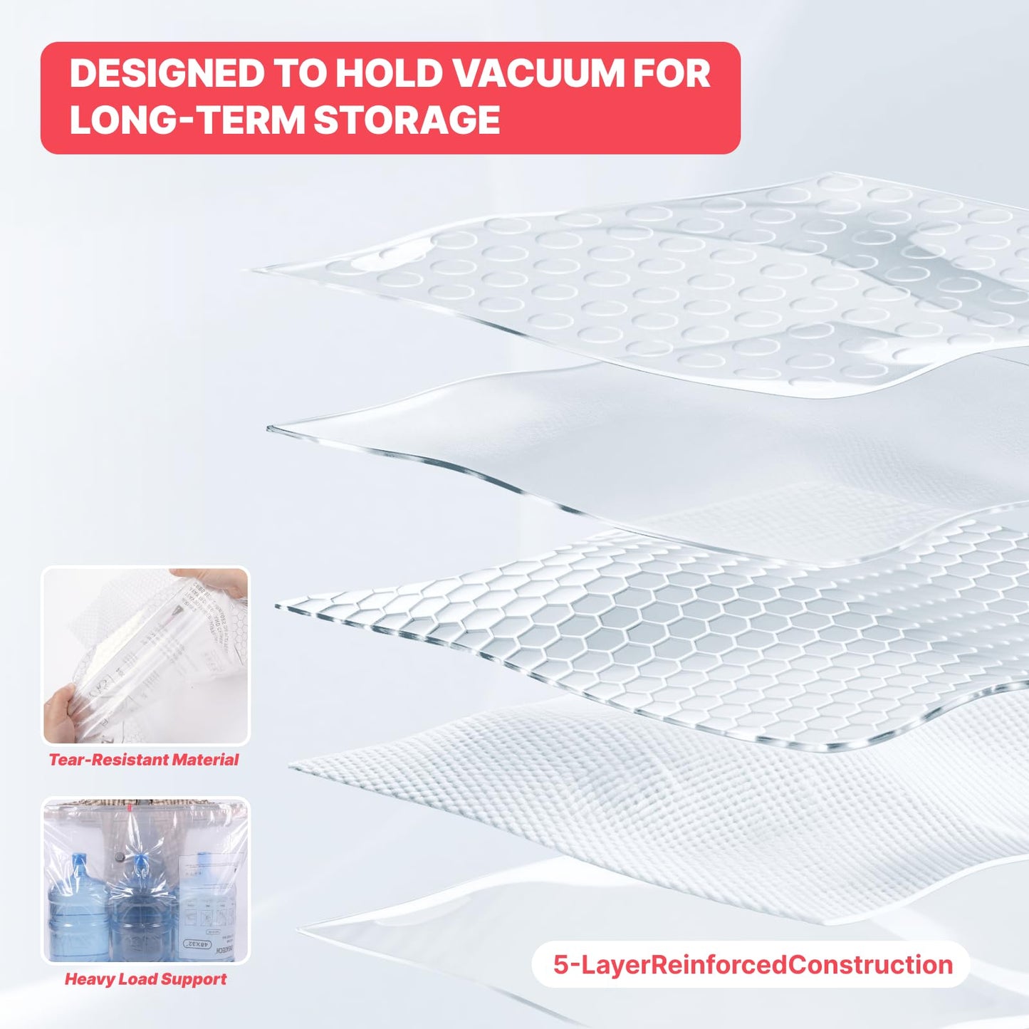 IDEATECH 15Pack Vacuum Storage Bags with Electric Pump, Jumbo Vacuum Seal Bags for Clothing, Bedding & Blanket, Heavy Duty Compression Space Saver with Airtight Seal, Complete Home Storage-5M+5L+5XL