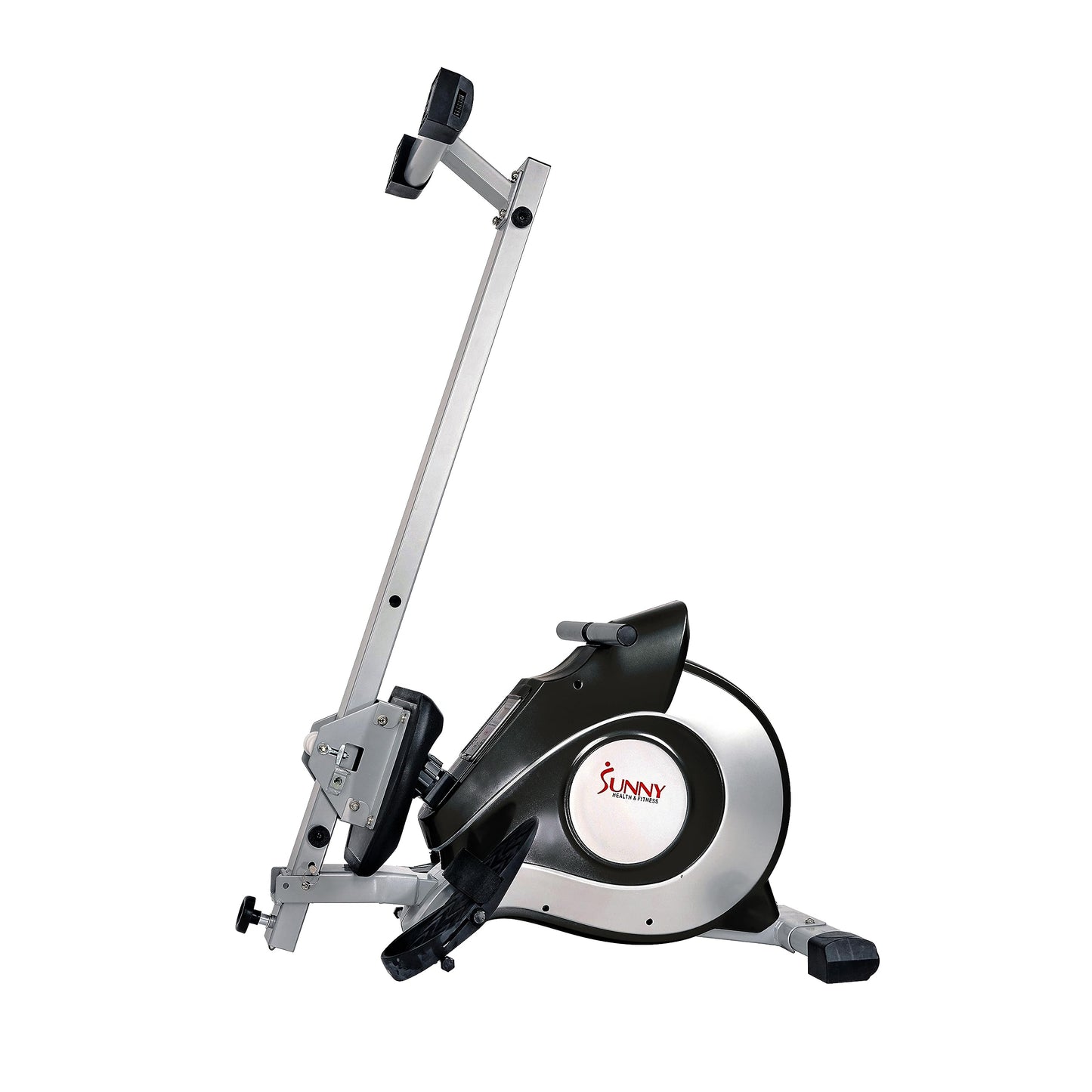 Sunny Health & Fitness Magnetic Rowing Machine Rower with 8-Level Resistance, 53.4" Extended Slide Rail & Digital LCD Display - SF-RW520084S