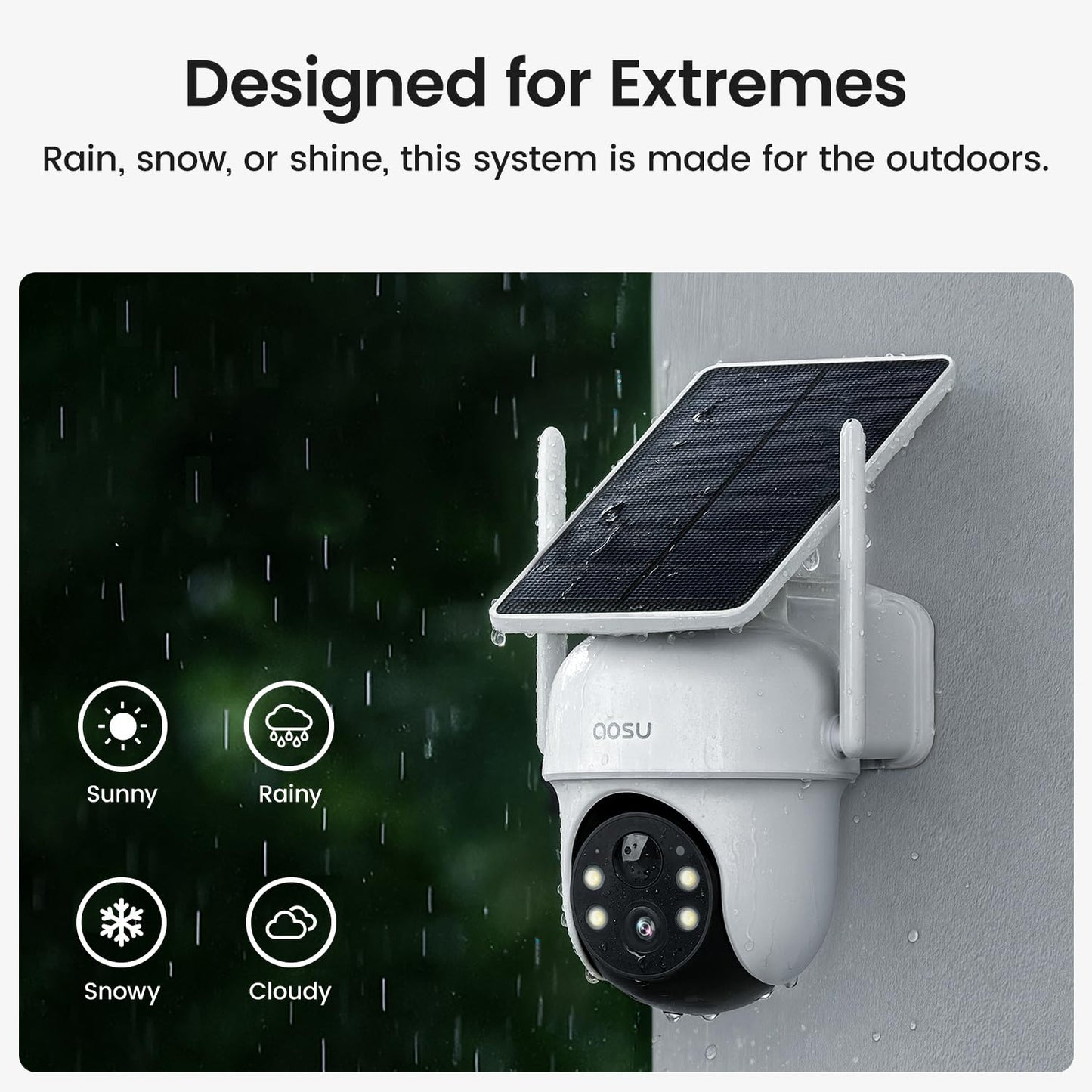 aosu Security Cameras Wireless Outdoor, 6-Cam Kit, No Subscription Required, aosuBase Expandable to 1TB (32GB Built-in), 360° Pan & Tilt, Human Auto Tracking, 5MP Color Night Vision, Easy Setup