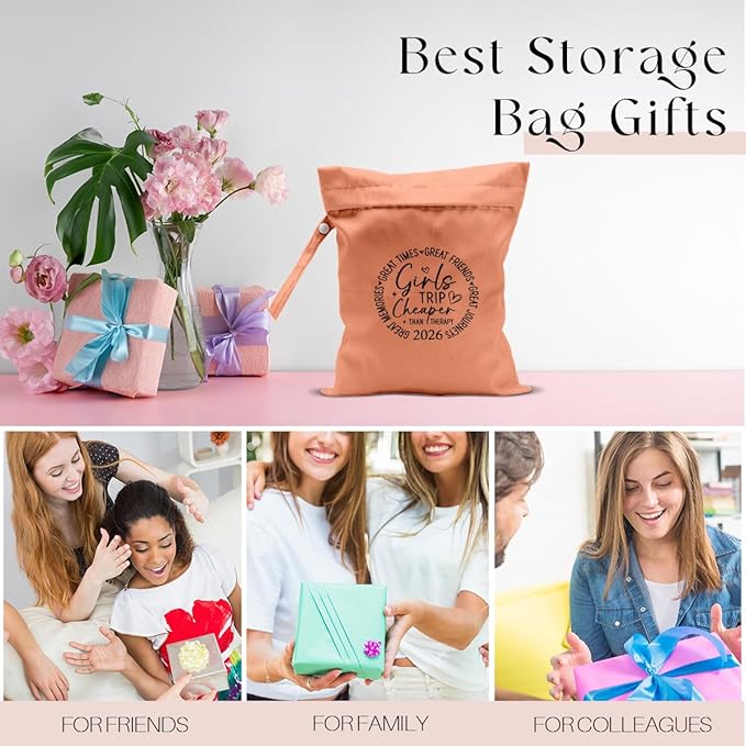 Girls Trip Gifts Wet Dry Bag, Beach Bag Wet Bag Favors,