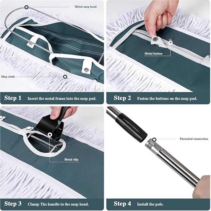 Commercial Mop, Masthome 42" Heavy Duty Dust Mop