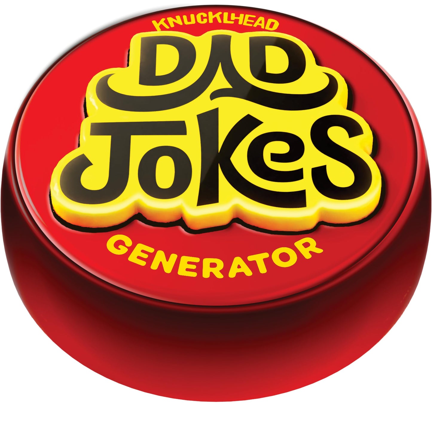 Knucklhead Dad Jokes Button - Father's Gift - Features 50+ Funny Dads Joke - Gift for Fathers Birthday Present from Wife, Son, Daughter, Kids - Silly Gag for Men - Funny Gifts for Adults, Dad Presents