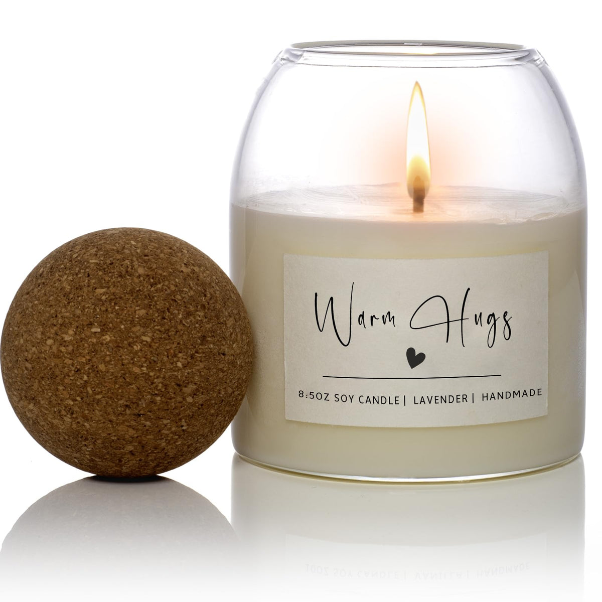 House Warming Gifts New Home,Housewarming New Home Gift Ideas for Women Men Neighbor | Soy Wax, Long-Lasting 60-Hours, Lavender (Warm Hugs)