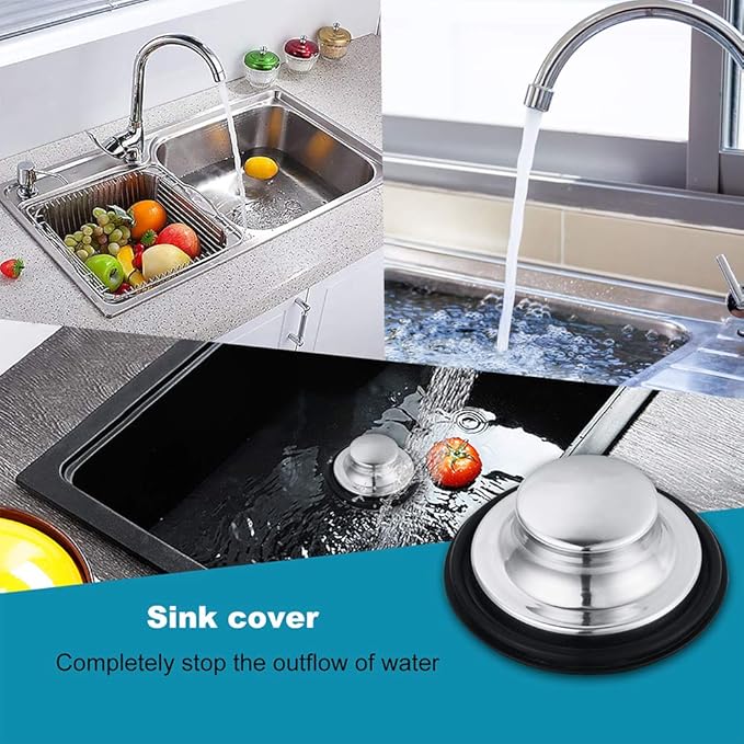 Kitchen Sink Drain Strainer 6 Pack Stainless Steel Sink Stopper, Anti-Clogging