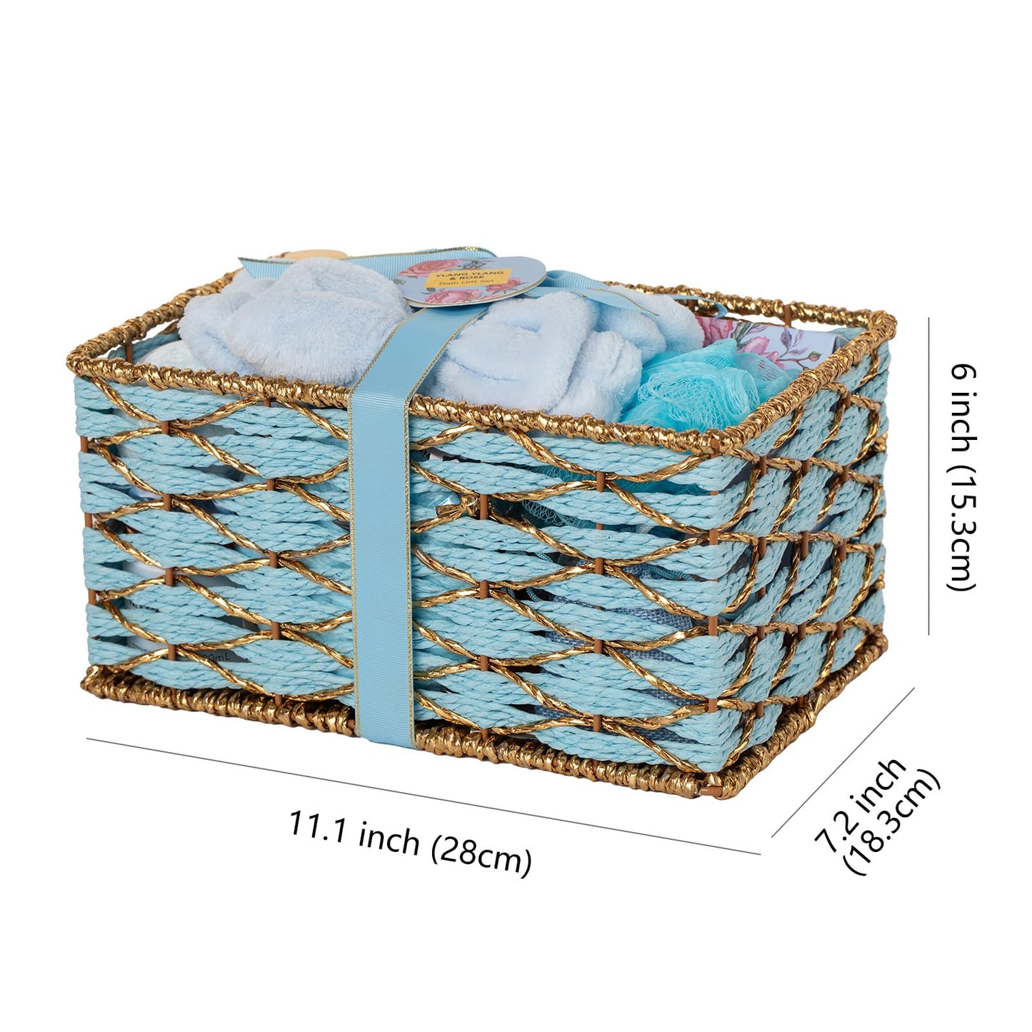 35 Pcs Mothers Day Gift for Mom, Bath & Body Gift Baskets Set for Women, Face Skin Care Kit, Spa Basket Gift Set, Self-Care Relaxation Gift, Home Spa Basket, Necklace, Birthday, Christmas, Anniversary