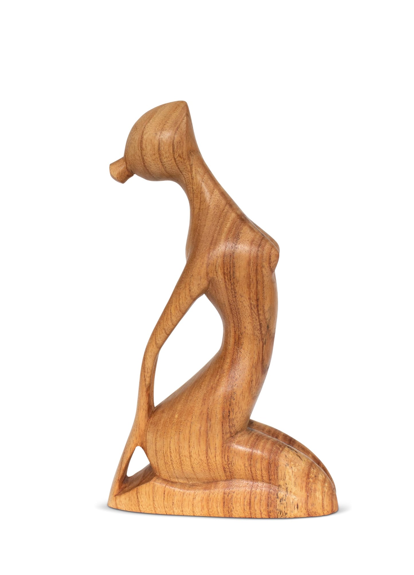G6 Collection 10" Wooden Handmade Yoga Statue, Yoga Meditation Room Decor, Yoga Decorations for Home, Gift for Yoga Lover, Zen Gift Ideas, Figurine Office Studio Sculpture Yogi, Thunderbolt Pose