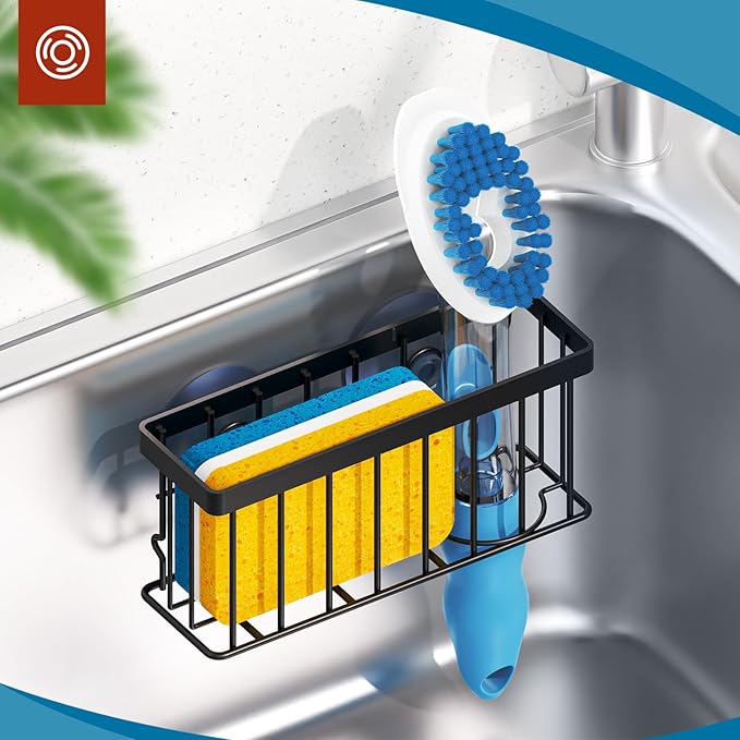 Sponge Holder for Kitchen Sink, Sink Caddy Organizer