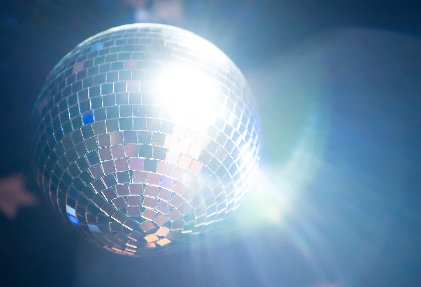 The Dreidel Company 4-Pack Mirror Disco Ball 3" Inch Silver Hanging Ball with Attached String for Hanging, Reflects Light, Party Favor (Pack of 4)