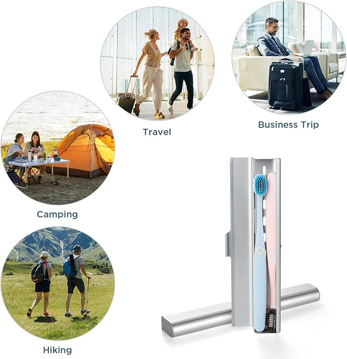 Aluminum Toothbrush Travel Case