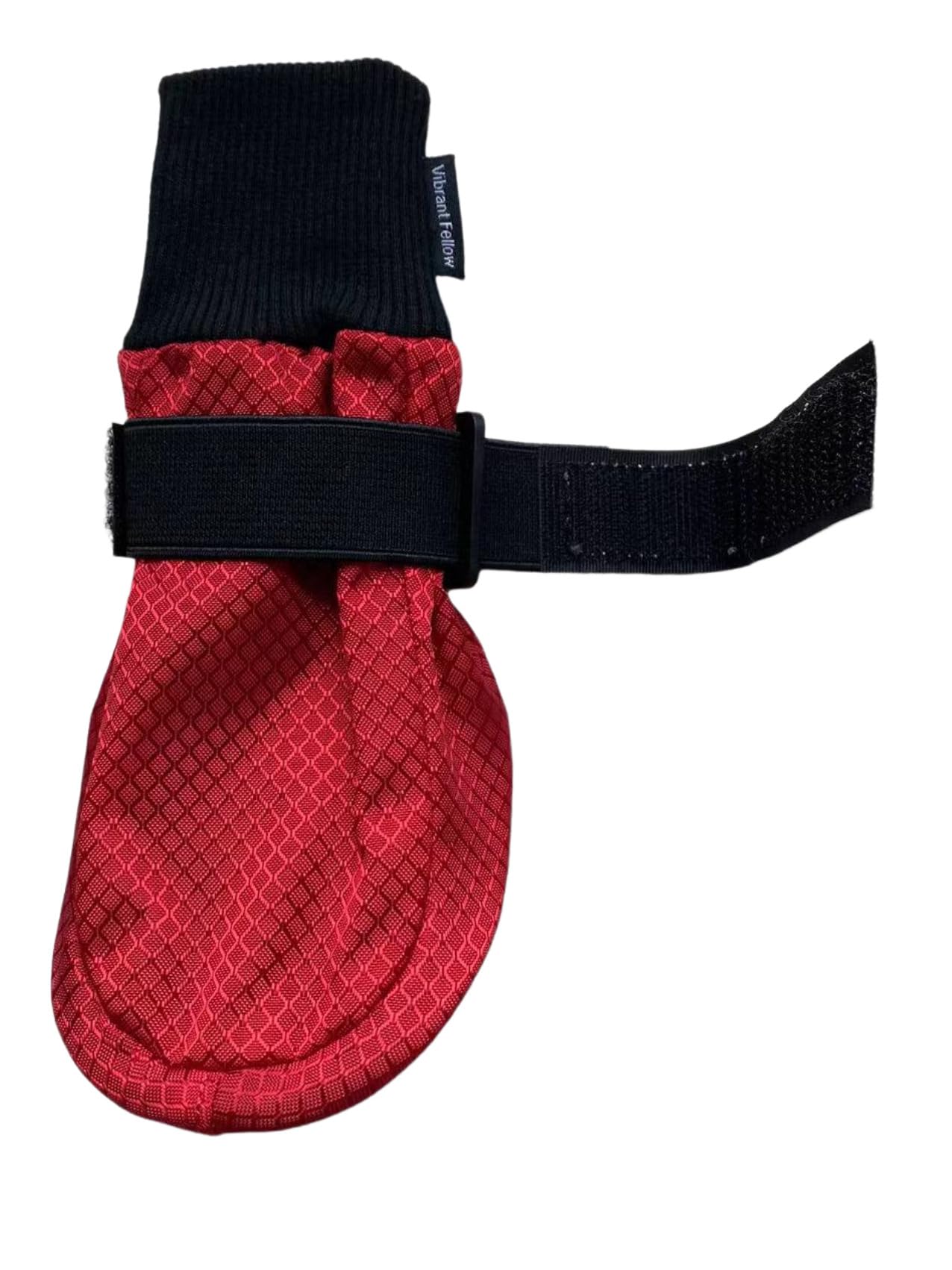 Vibrant Fellow Paw Protector Dog Boots Soft Protective and Skid-proof Set of 4 Size M Colour Red
