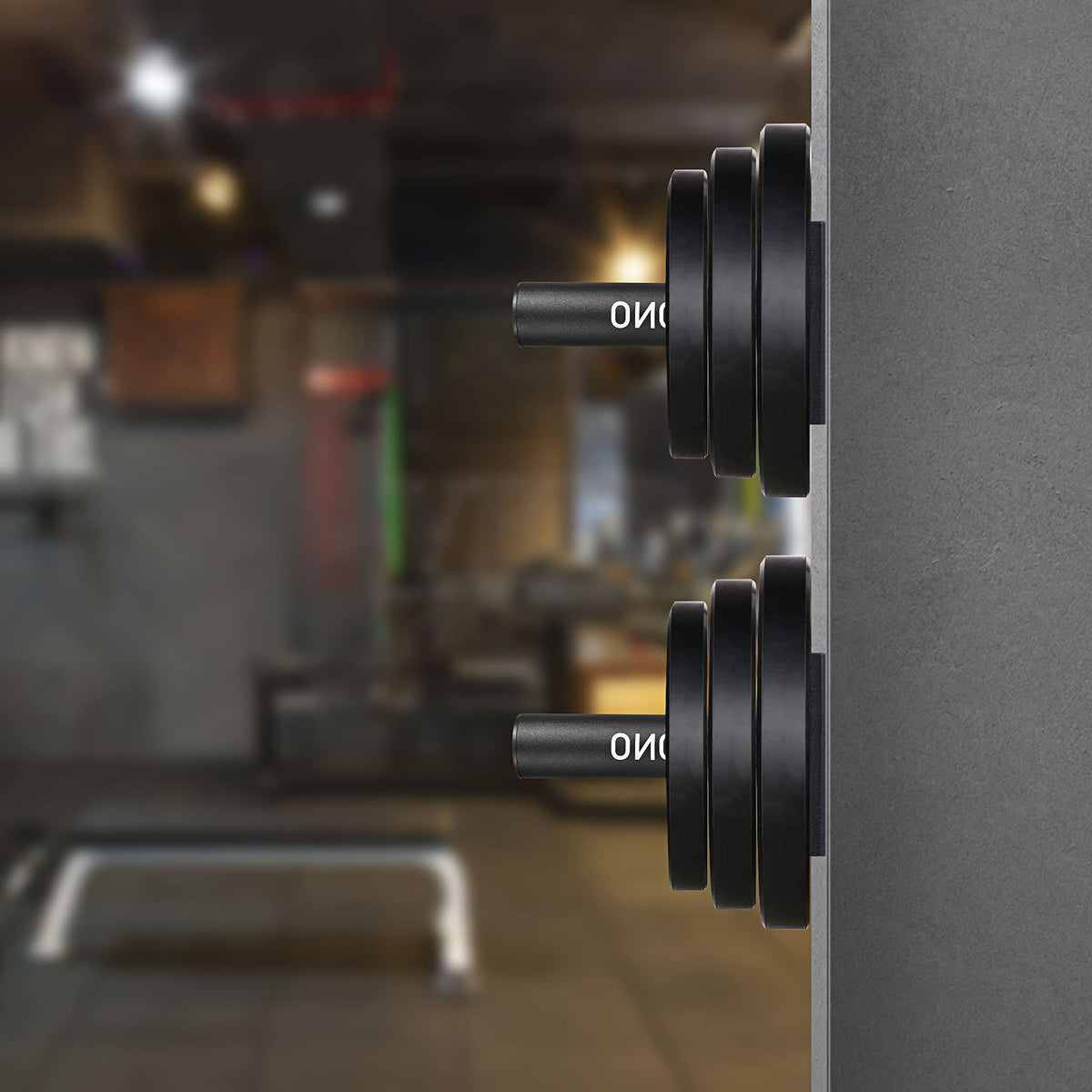 MIUONO Weight Plate Holder, 2 Pack Weight Plate Rack, Fit for 2 Inch Olympic Plate Storage Home Gym