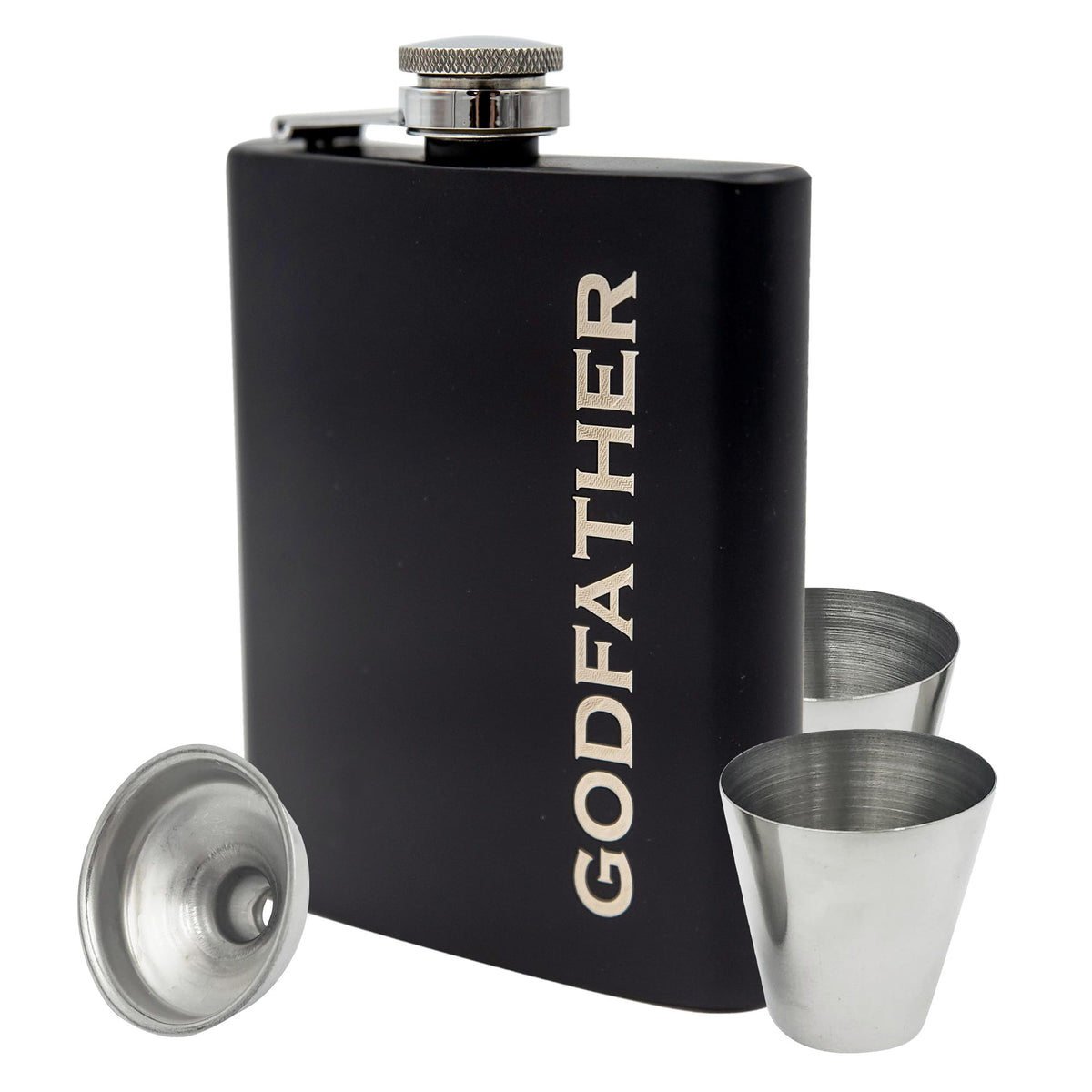 Godfather Gifts from Godchild, Godfathers Gift, Will You be my Godparents Proposal, God Parents Presents Proposal, God Father's Present, Baptism, Hip Flask Engraved (Godfather)