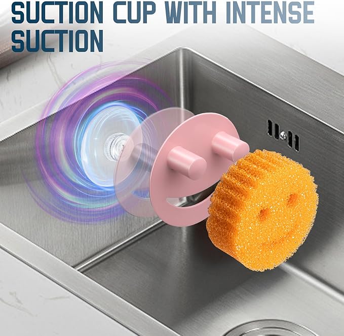 Stainless Steel Smiley Face Sponge Holder, Kitchen Accessories Decor