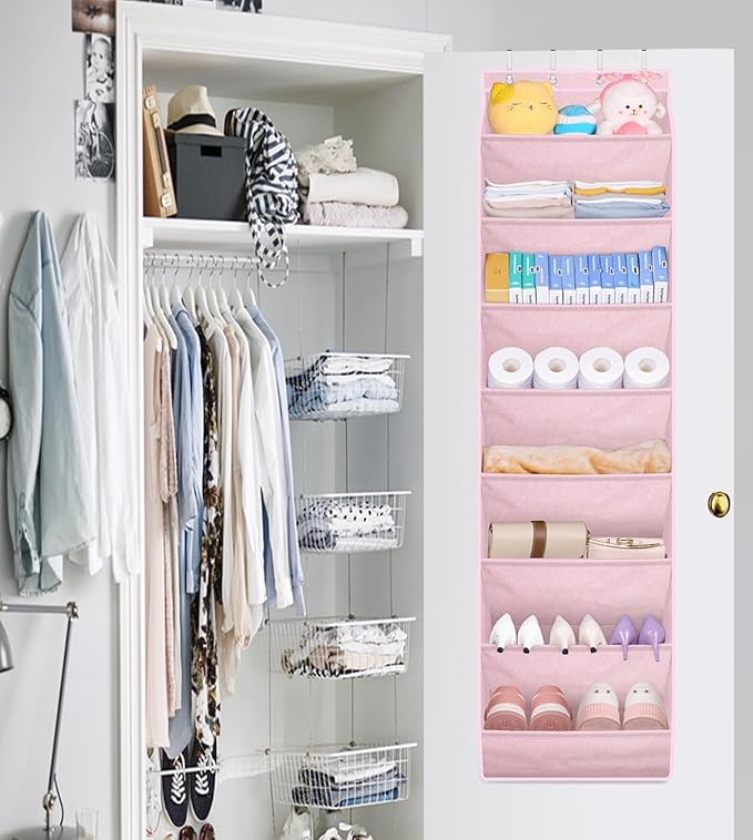 SLEEPING LAMB Over The Door Shoe Organizer
