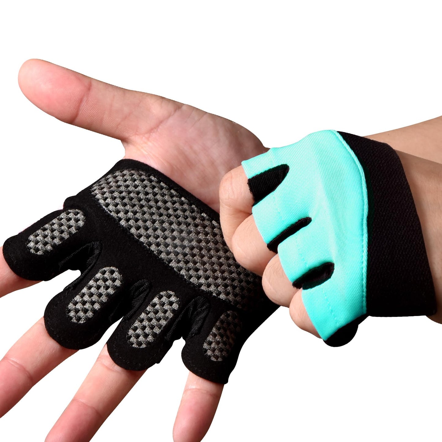 sunnex Gym Gloves for Women & Men - Fingerless Workout Gloves for Weightlifting, Lightweight Breathable Fitness Gloves for Sports and More