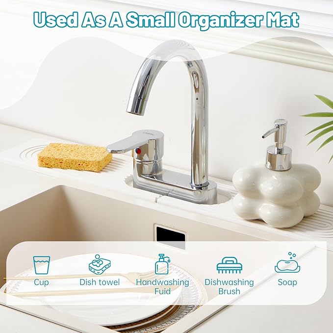 Stone Faucet Mat for Kitchen Sink