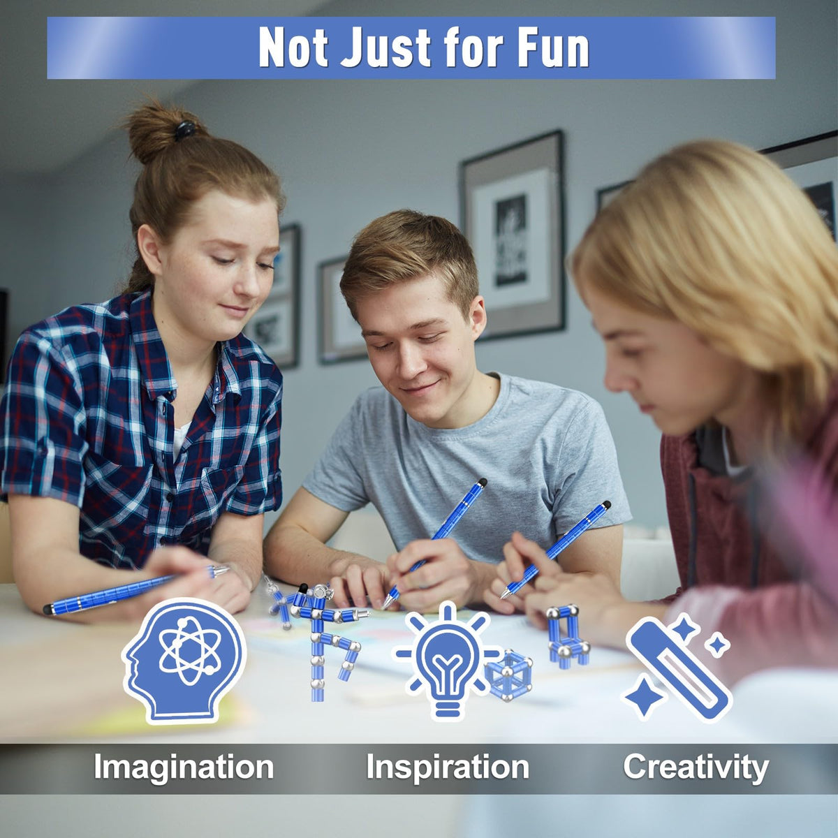 Gifts for Teens Fidget Pen, 2026 College Graduation Gift for Her Him Teens, Anniversary Birthday Gift for Men Him Husband, Father Day Gifts from Wife Daughter, Multifunction Pen for Cool Stuff Gadgets