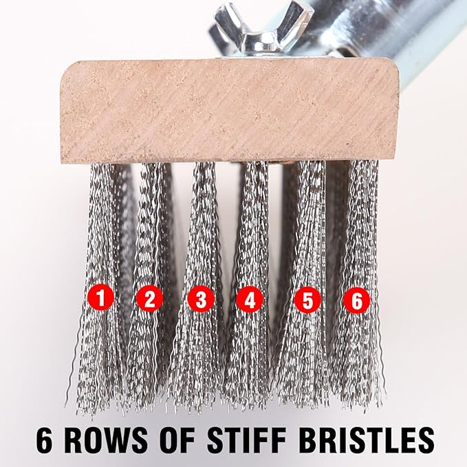 MAXMAN Stainless Steel Wire Scrub Brush