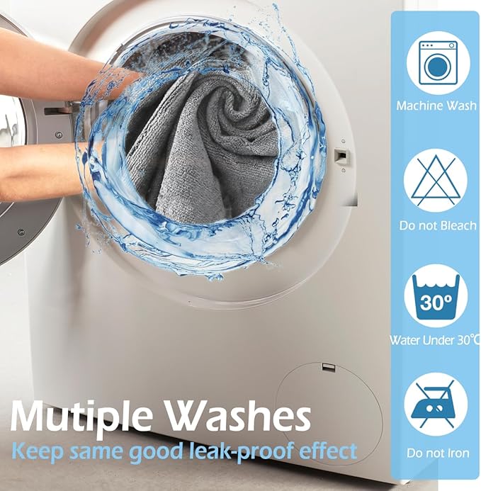 Grey Salon Towels, Super Soft and Absorbent Microfiber Hair Towel