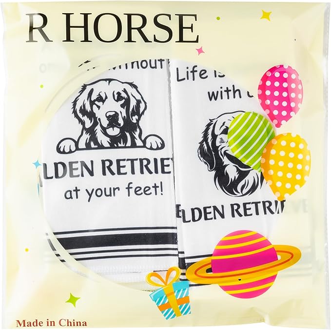 Golden Retriever Kitchen Dish Towel