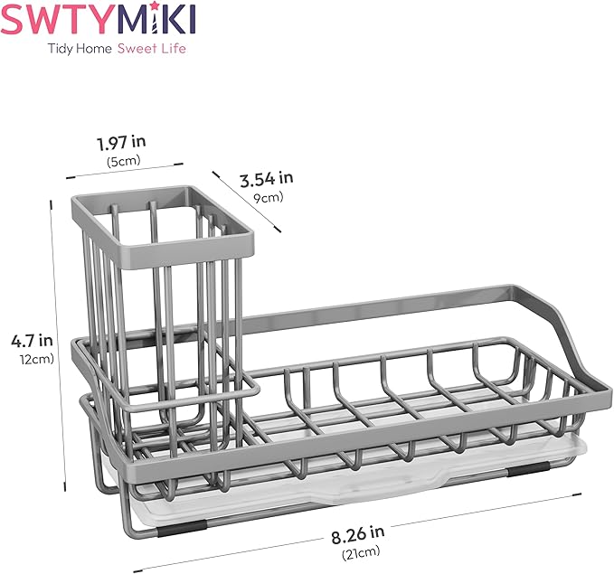 SWTYMIKI Sink Caddy Sponge Holder