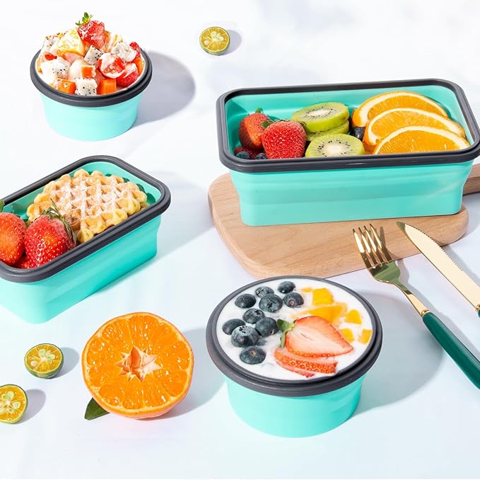 Sudaya 12 Pack Collapsible Food Storage Containers