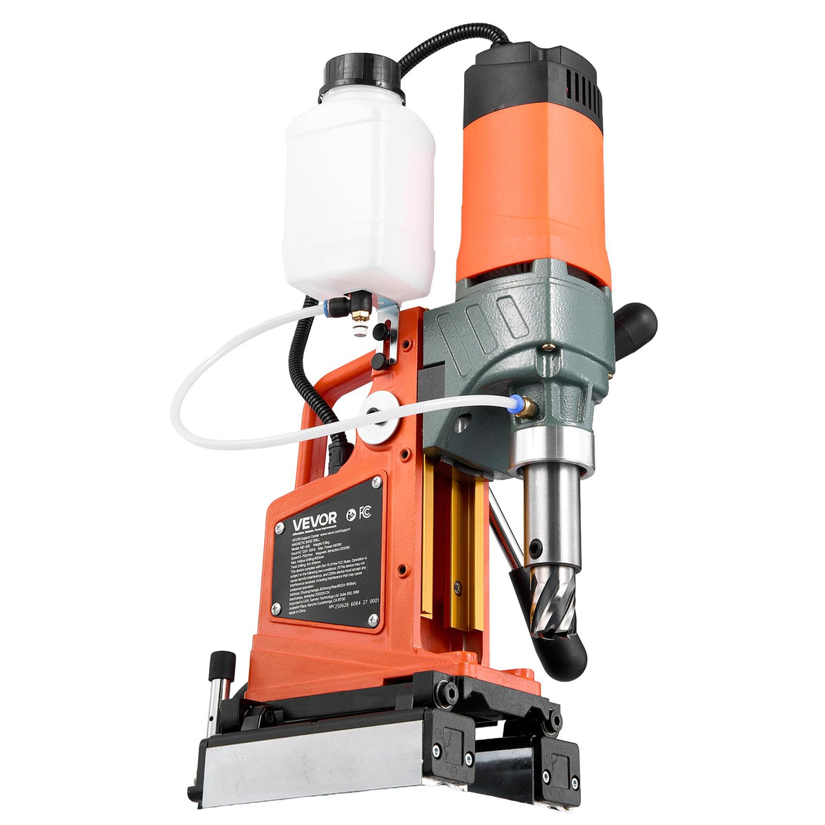 VEVOR Magnetic Drill Press, 1400 W, 2 inch Boring Diameter, 0-750 RPM Speed, Reversible Direction, Mag Drill Press for Metal Surface, Electric Drilling Machine for Industrial and Home Improvement