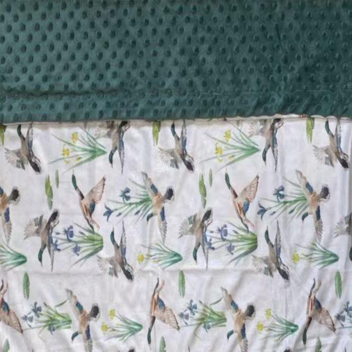 Baby Blanket for Boys Girls Super Soft Double Layer Minky with Dotted Backing Cute Cow Crib Receiving Blanket Bed Throws for Newborns Nursery Stroller Toddler 30 x 40 Inch (Mallard)