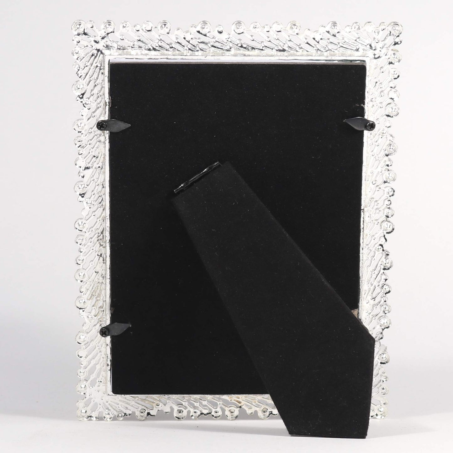 Lawrence Frames 5x7 Jasmond Silver Metal Crystal Spray Picture Frame