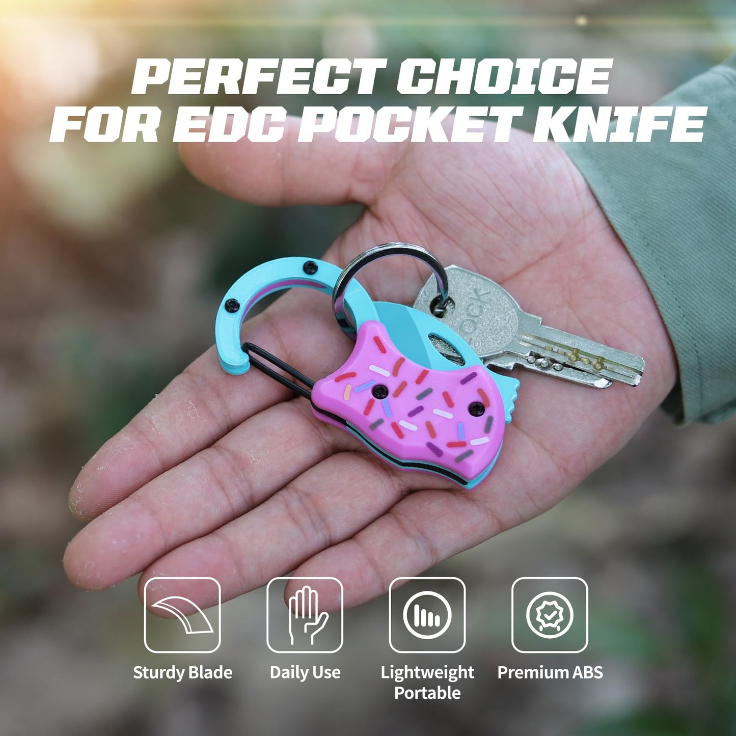 ZAVIT Small Pocket Knife for Women, EDC Box Cutter Gadgets, Gifts for Women Wife Sister, Gifts ldea for Camping Fishing Hiking, Christmas Birthday Gift, Everyday Carry Knife