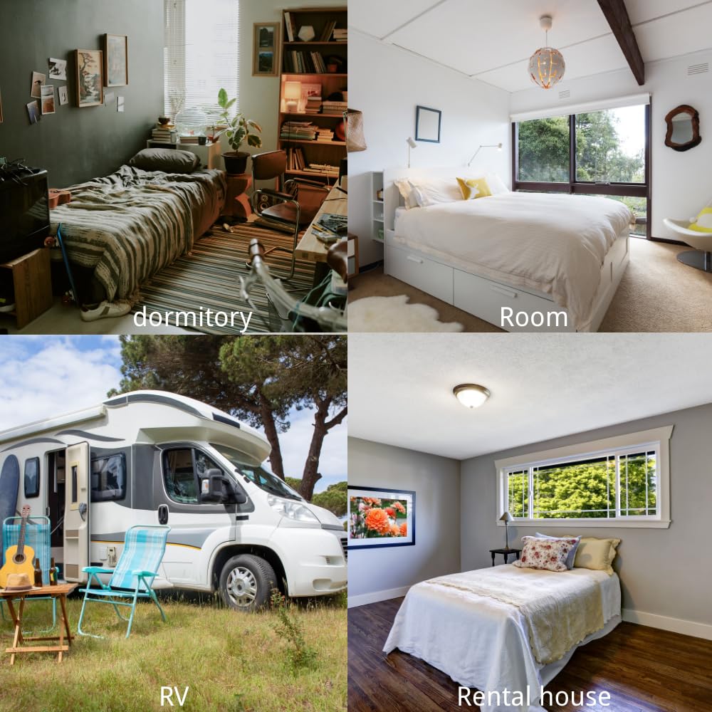 Rainmr Memory Foam Mattress Topper Twin - 2000GSM Pillow Top Mattress Topper Twin Size, Extra Thick Soft Bed Topper for Dorm & Back Pain Relief, White, Oeko-TEX Certified