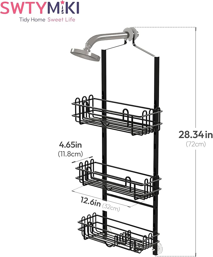 SWTYMIKI Shower Caddy Hanging Organizer